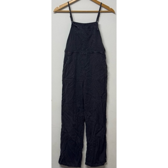 Billabong Kid’s Wild Length Overalls Washed Black Large - Picture 2 of 6